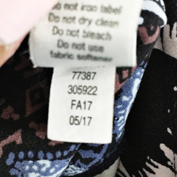 Athleta Leggings Patchwork Salutations 7/8 Yoga Workout Blue/Black Size XS - Picture 11 of 12